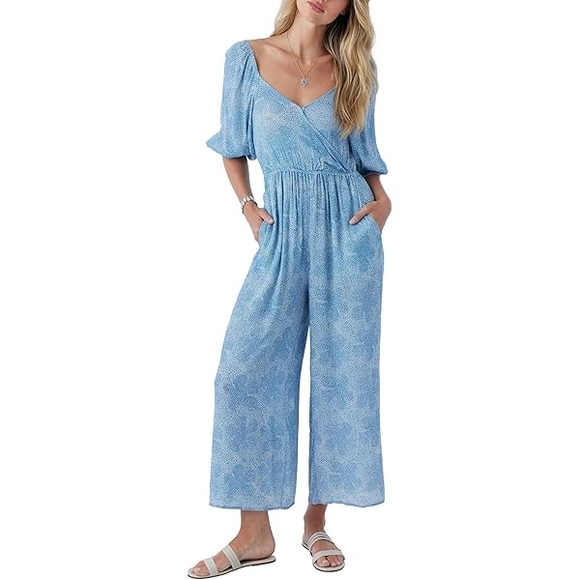 O'Neill Light Blue Patterned Jumpsuit - Picture 1 of 4